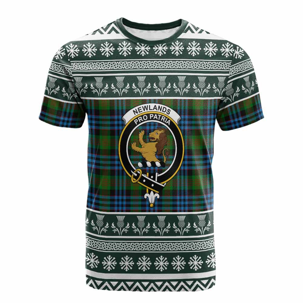 ScotsTee Shop Scottish Newlands Clan Tartan Christmas Ugly T-shirt Family Crest