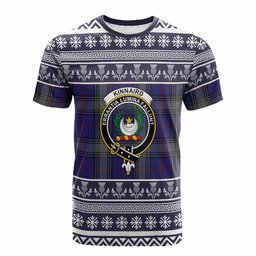ScotsTee Shop Scottish Kinnaird Clan Tartan Christmas Ugly T-shirt Family Crest