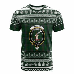 ScotsTee Shop Scottish MacRae (McRae) Clan Tartan Christmas Ugly T-shirt Family Crest
