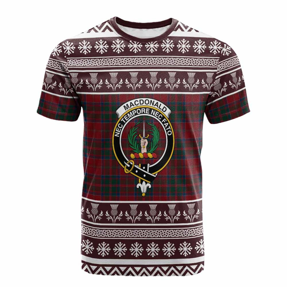 ScotsTee Shop Scottish MacDonald (McDonald) of Glencoe Clan Tartan Christmas Ugly T-shirt Family Crest