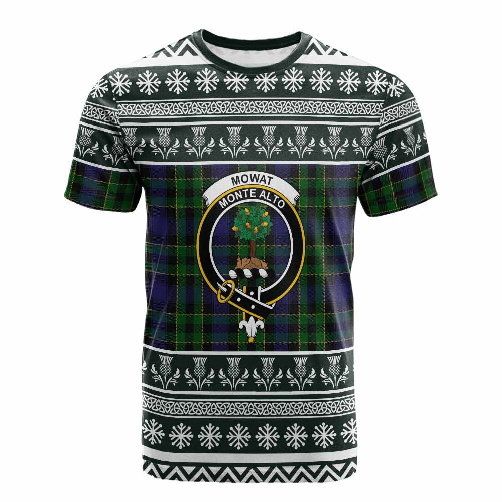 ScotsTee Shop Scottish Mowat Clan Tartan Christmas Ugly T-shirt Family Crest