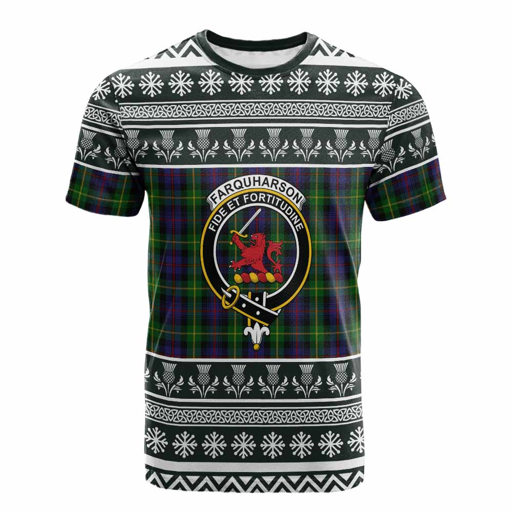 ScotsTee Shop Scottish Farquharson Clan Tartan Christmas Ugly T-shirt Family Crest