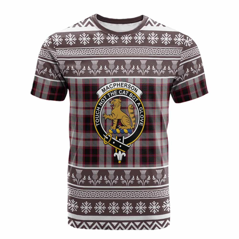 ScotsTee Shop Scottish MacPherson (McPherson) Clan Tartan Christmas Ugly T-shirt Family Crest