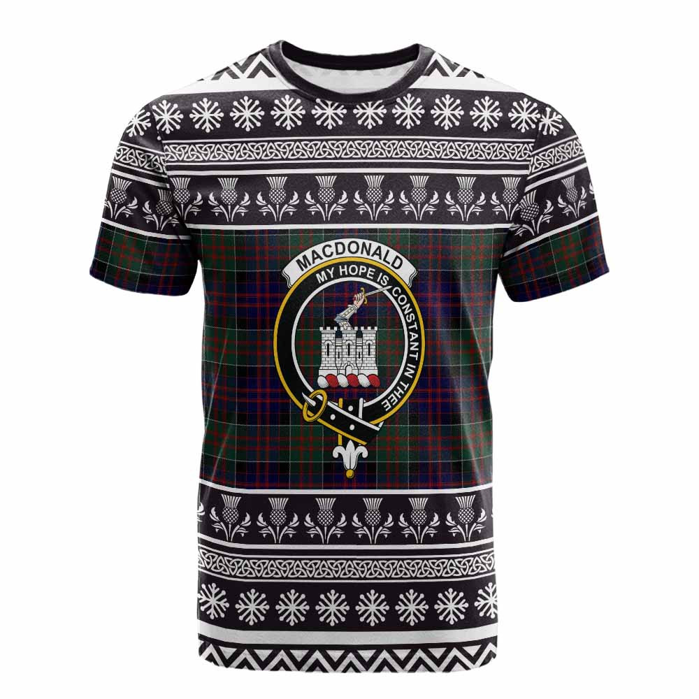 ScotsTee Shop Scottish MacDonald (McDonald) of Clanranald Clan Tartan Christmas Ugly T-shirt Family Crest