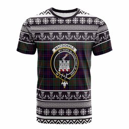 ScotsTee Shop Scottish MacDonald (McDonald) of Clanranald Clan Tartan Christmas Ugly T-shirt Family Crest