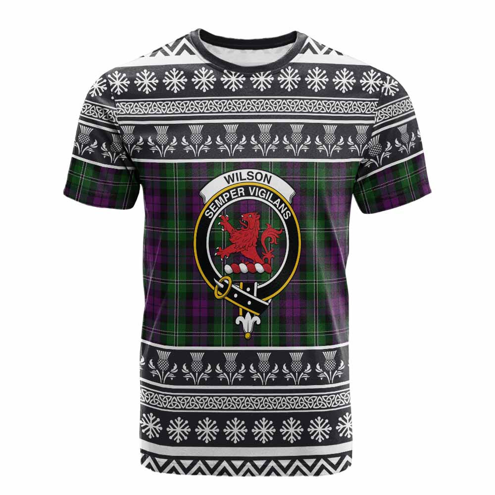 ScotsTee Shop Scottish Wilson Clan Tartan Christmas Ugly T-shirt Family Crest