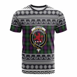 ScotsTee Shop Scottish Wilson Clan Tartan Christmas Ugly T-shirt Family Crest