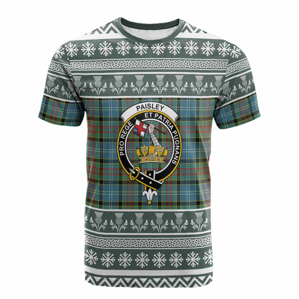 ScotsTee Shop Scottish Paisley Clan Tartan Christmas Ugly T-shirt Family Crest