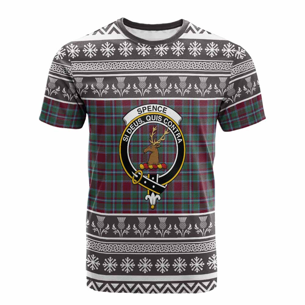 ScotsTee Shop Scottish Spence (Spens) Clan Tartan Christmas Ugly T-shirt Family Crest
