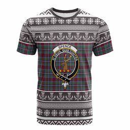 ScotsTee Shop Scottish Spence (Spens) Clan Tartan Christmas Ugly T-shirt Family Crest