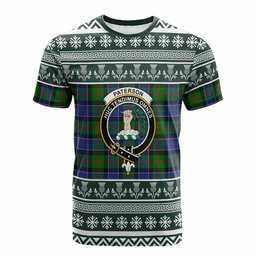 ScotsTee Shop Scottish Paterson Clan Tartan Christmas Ugly T-shirt Family Crest