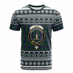 ScotsTee Shop Scottish Shaw Clan Tartan Christmas Ugly T-shirt Family Crest