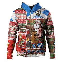 ScotsTee Shop Scottish Blackie Ancient Clan Crest Tartan Hoodie Santa Tattoo Christmas Comic Patchwork Style