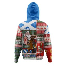 ScotsTee Shop Scottish Currie Modern Clan Crest Tartan Hoodie Santa Tattoo Christmas Comic Patchwork Style