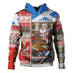 ScotsTee Shop Scottish Burns Ancient Clan Crest Tartan Hoodie Santa Tattoo Christmas Comic Patchwork Style