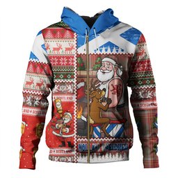 ScotsTee Shop Scottish Brisbane Weathered Clan Crest Tartan Hoodie Santa Tattoo Christmas Comic Patchwork Style
