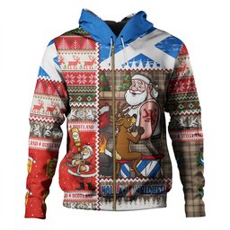 ScotsTee Shop Scottish Craig (Craigie) Weathered Clan Crest Tartan Hoodie Santa Tattoo Christmas Comic Patchwork Style