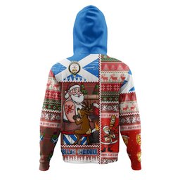 ScotsTee Shop Scottish Cameron Weathered 2 Clan Crest Tartan Hoodie Santa Tattoo Christmas Comic Patchwork Style