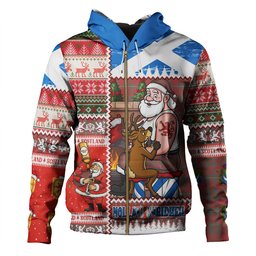 ScotsTee Shop Scottish Cruikshank Weathered Clan Crest Tartan Hoodie Santa Tattoo Christmas Comic Patchwork Style