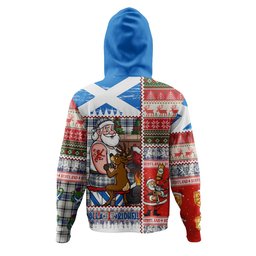 ScotsTee Shop Scottish Haney Modern Clan Crest Tartan Hoodie Santa Tattoo Christmas Comic Patchwork Style