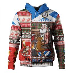 ScotsTee Shop Scottish MacCall Ancient Clan Crest Tartan Hoodie Santa Tattoo Christmas Comic Patchwork Style