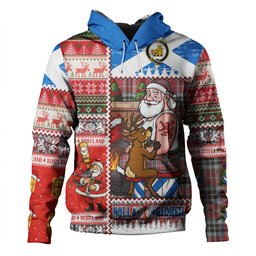 ScotsTee Shop Scottish MacTavish Ancient Clan Crest Tartan Hoodie Santa Tattoo Christmas Comic Patchwork Style