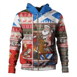ScotsTee Shop Scottish Napier Rose Weathered Clan Crest Tartan Hoodie Santa Tattoo Christmas Comic Patchwork Style