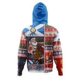 ScotsTee Shop Scottish Oliphant Weathered Clan Crest Tartan Hoodie Santa Tattoo Christmas Comic Patchwork Style
