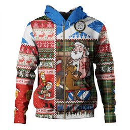 ScotsTee Shop Scottish Ramsay Orange Ancient Clan Crest Tartan Hoodie Santa Tattoo Christmas Comic Patchwork Style