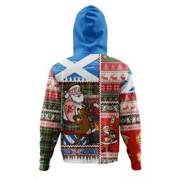 ScotsTee Shop Scottish Ramsay Orange Ancient Clan Crest Tartan Hoodie Santa Tattoo Christmas Comic Patchwork Style