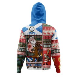 ScotsTee Shop Scottish Ramsay Orange Modern Clan Crest Tartan Hoodie Santa Tattoo Christmas Comic Patchwork Style