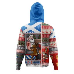 ScotsTee Shop Scottish Ralston US Weathered Clan Crest Tartan Hoodie Santa Tattoo Christmas Comic Patchwork Style