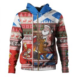 ScotsTee Shop Scottish Ritchie Weathered Clan Crest Tartan Hoodie Santa Tattoo Christmas Comic Patchwork Style