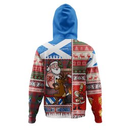 ScotsTee Shop Scottish Sinclair Weathered Clan Crest Tartan Hoodie Santa Tattoo Christmas Comic Patchwork Style