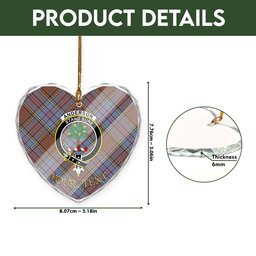 ScotsTee Shop Anderson Weathered Clan Crest Tartan Glass Ornament