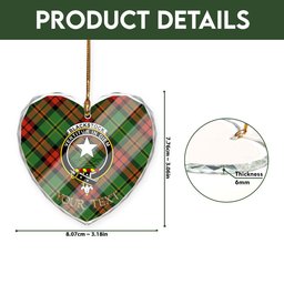 ScotsTee Shop Blackstock Hunting Ancient Clan Crest Tartan Glass Ornament