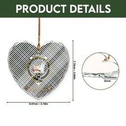 ScotsTee Shop Halliday (Holliday) Ancient Clan Crest Tartan Glass Ornament