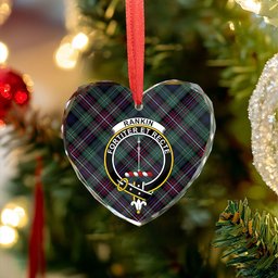 ScotsTee Shop Rankin (Dalgliesh) Modern Clan Crest Tartan Glass Ornament