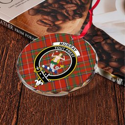 ScotsTee Shop Murray Plaid Artifact Ancient Clan Crest Tartan Glass Ornament