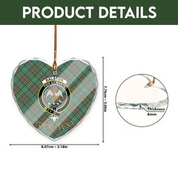 ScotsTee Shop Ralston US Ancient Clan Crest Tartan Glass Ornament