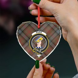 ScotsTee Shop Park Weathered Clan Crest Tartan Glass Ornament