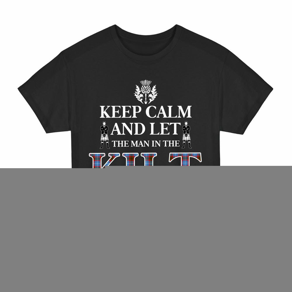 ScotsTee Shop Scottish Edinburgh District Clan Keep Calm and Let The Man in The Kilt Handle It Tartan T-shirt