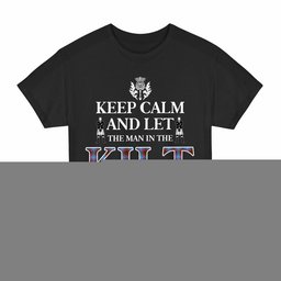 ScotsTee Shop Scottish Edinburgh District Clan Keep Calm and Let The Man in The Kilt Handle It Tartan T-shirt