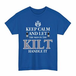ScotsTee Shop Scottish Sir Walter Scott Clan Keep Calm and Let The Man in The Kilt Handle It Tartan T-shirt