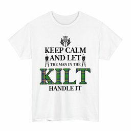ScotsTee Shop Scottish New Mexico Clan Keep Calm and Let The Man in The Kilt Handle It Tartan T-shirt
