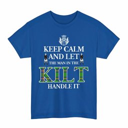 ScotsTee Shop Scottish New Mexico Clan Keep Calm and Let The Man in The Kilt Handle It Tartan T-shirt