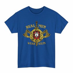 ScotsTee Shop Scottish Fraser (of Lovat) Clan Crest Tartan T-Shirt Real Men Wear Kilts