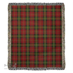 Blackstock Red Dress Tartan Woven Blanket ScotsTee Shop - scotstee.com - Tartan Blankets