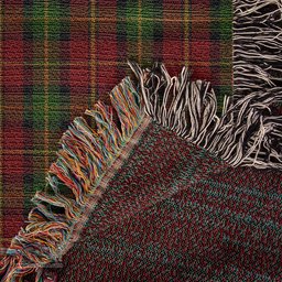 Blackstock Red Dress Tartan Woven Blanket ScotsTee Shop - scotstee.com - Tartan Blankets