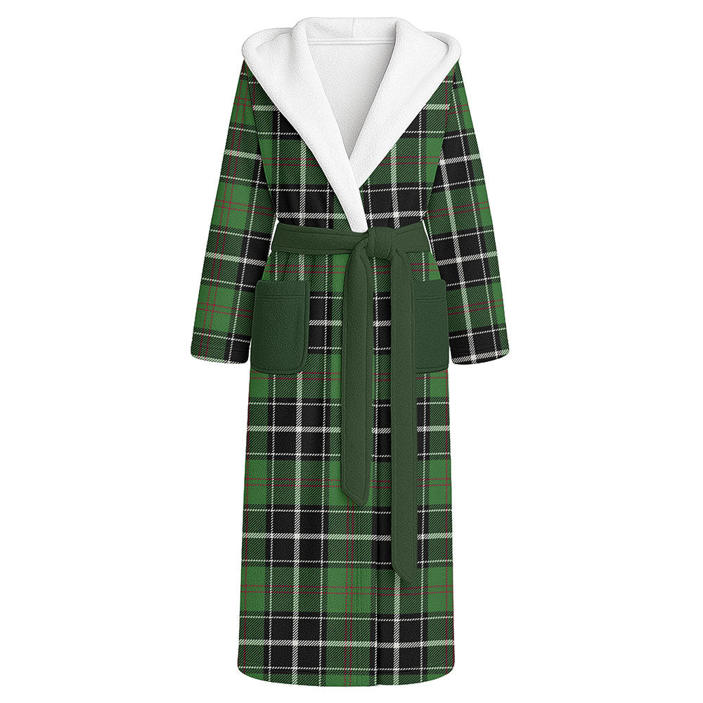 ScotsTee Shop Scottish Cleghorn Ancient Clan Crest Tartan Flannel Hooded Bathrobe